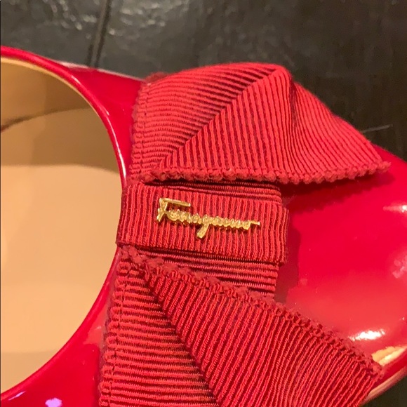 Red Patent Leather Ferragamos - Picture 4 of 4